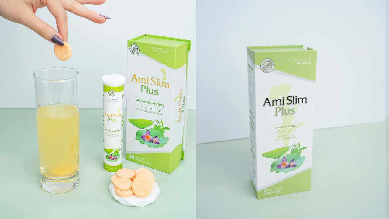 Viên sủi Ami Slim Plus - Thức uống hỗ trợ giảm cân hàng đầu Việt Nam